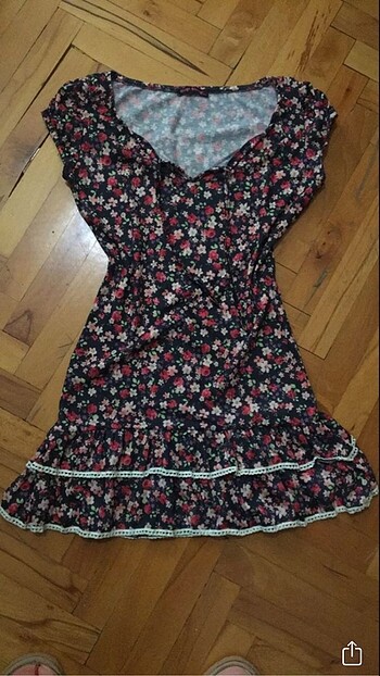Mini çiçek desenli günlük elbise