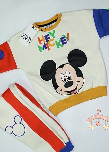 Zara hey Mickey 2li takım 