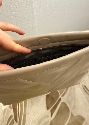 Bej Deri Kadın Omuz Çantası  Esra Merdoğlu - Görsel 5