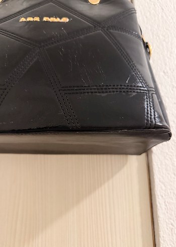 Kadın Siyah Deri el  Çantası - Görsel 2