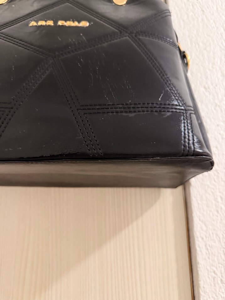 Kadın Siyah Deri el  Çantası - Görsel 2