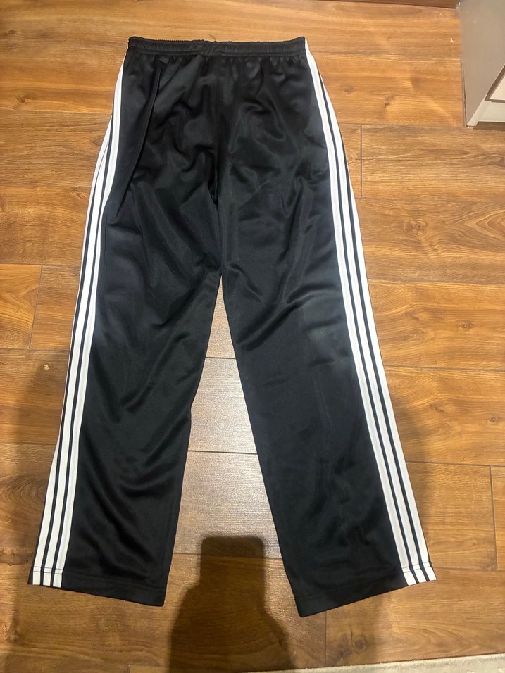 Adidas Siyah Bağcıklı Rahat Kesim Eşofman - Görsel 3