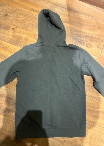 Gri Kapüşonlu Kadın Sweatshirt - Görsel 5