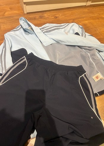 Mavi lacivert Fermuarlı Erkek Eşofman Takımı - Görsel 8