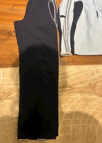 Mavi lacivert Fermuarlı Erkek Eşofman Takımı - Görsel 2