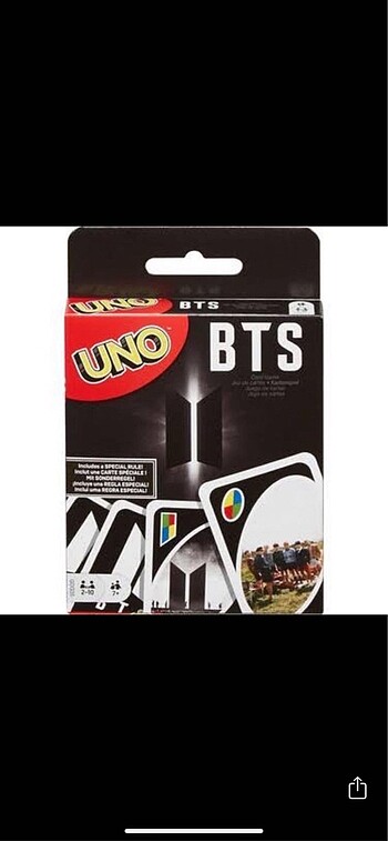 UNO BTS SOLITAIRE CARDS