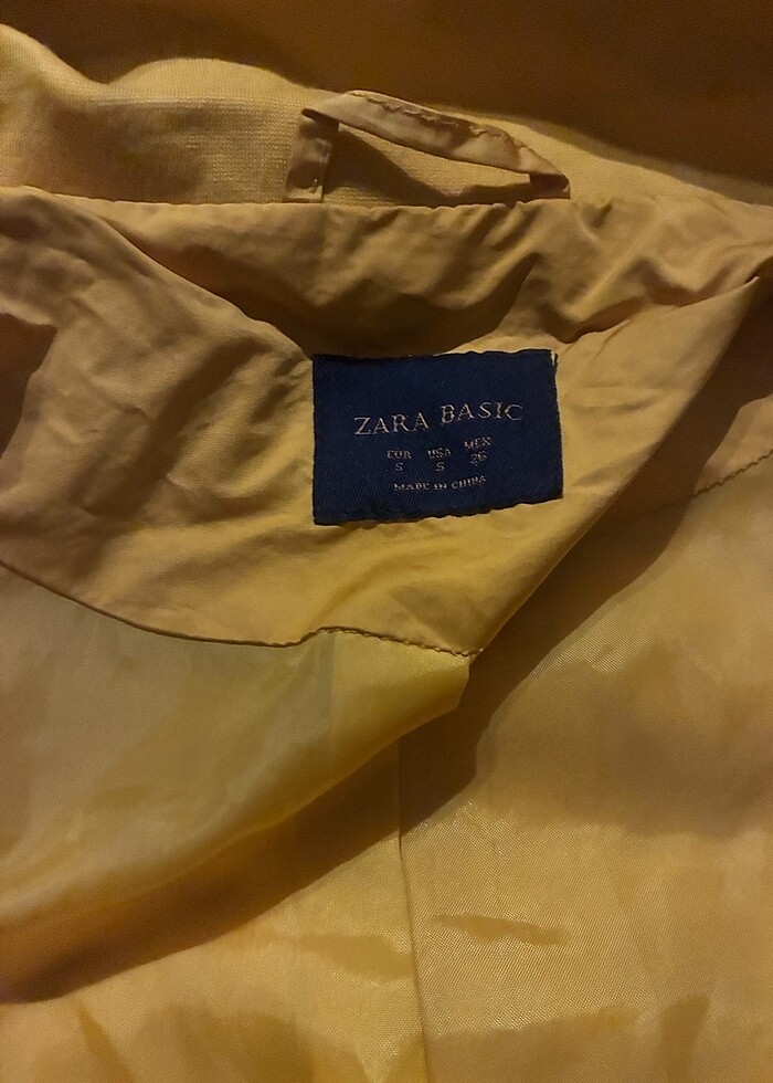 ZARA SARI BALIKÇI YAĞMURLUK - Görsel 2