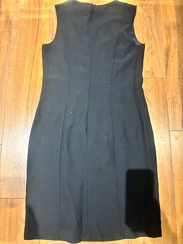 AGENDA SİYAH YAKA DETAYLI ELBİSE - Görsel 4