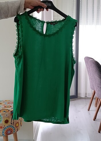 40 Beden yeşil Renk Bayan bluz 