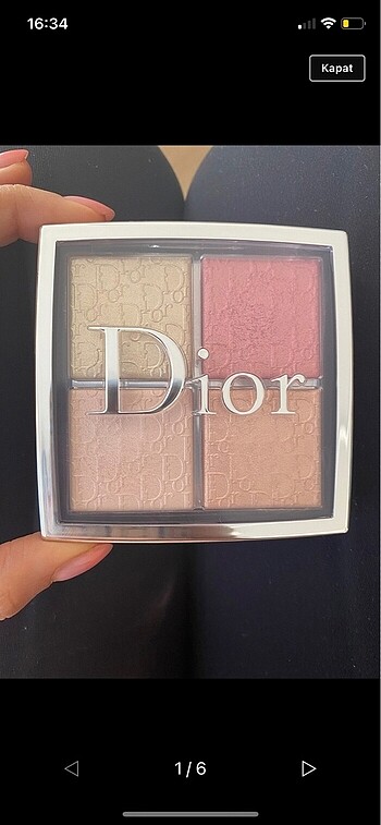 Dior backstage glow face palette