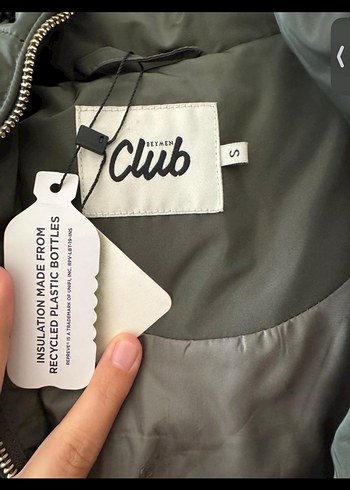 Beymen Club Haki Kapüşonlu Fermuarlı Kadın Yelek