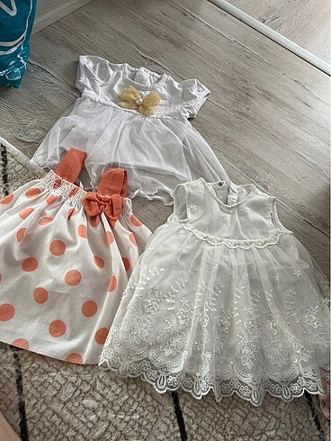 3 adet elbise