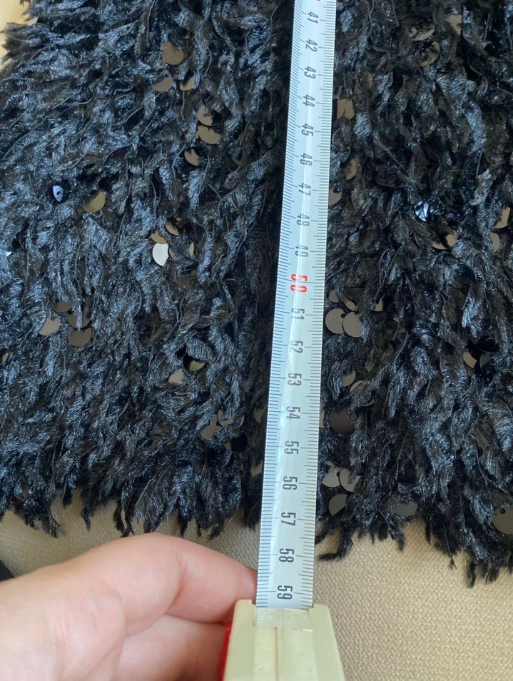 Siyah Nakışlı Midi Kısa Kollu Kadın Elbise - Görsel 3