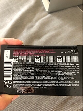 Beden Maybelline the nudes far paleti