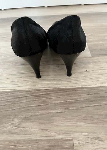 39 Beden siyah Renk Klasik Siyah Kadın Stiletto Yılan Desenli