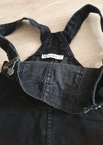 kadin kot salopet kisa elbise - Görsel 3