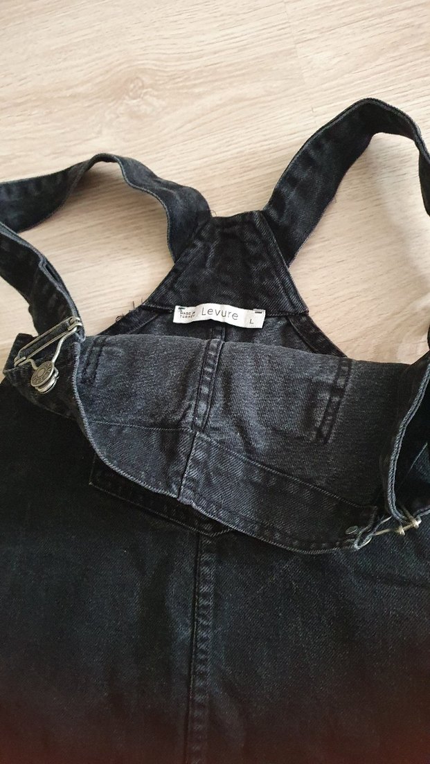 kadin kot salopet kisa elbise - Görsel 3