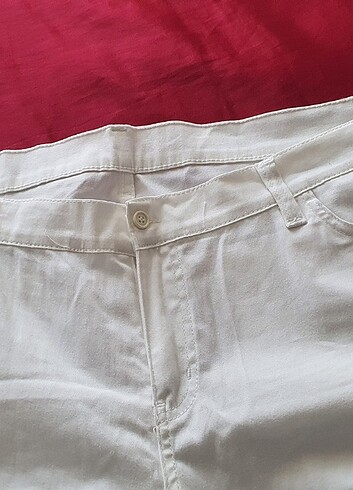 50 Beden beyaz Renk Kadin Beyaz pantolon