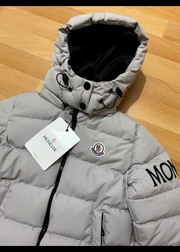 Gri Erkek Çocuk Mont Kapüşonlu - Görsel 6