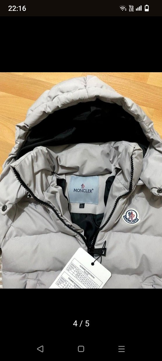 Gri Erkek Çocuk Mont Kapüşonlu - Görsel 4