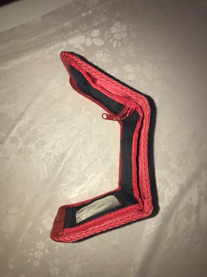 Kırmızı Baskılı Çocuk Cüzdanı Velcro Kapamalı - Görsel 4