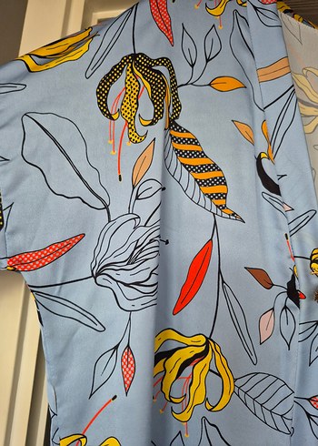 Bohem Uzun Kollu Desenli Kadın Sabahlık - Görsel 5