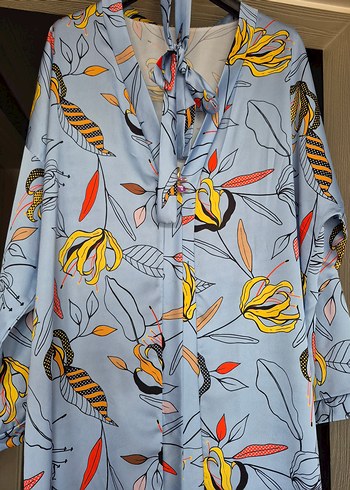 Bohem Uzun Kollu Desenli Kadın Sabahlık - Görsel 6