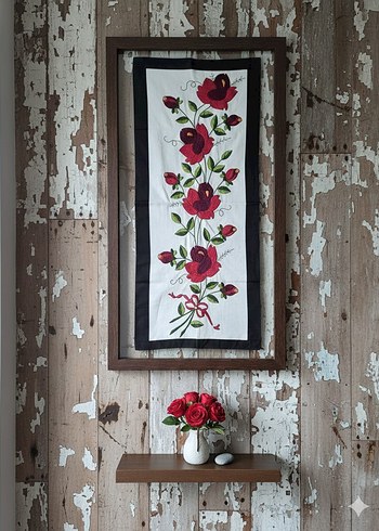 Nakışlı Çok Renkli Masa Örtüsü - Görsel 7