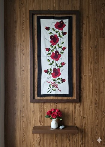 Nakışlı Çok Renkli Masa Örtüsü - Görsel 12