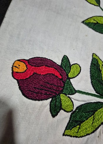 Nakışlı Çok Renkli Masa Örtüsü - Görsel 2