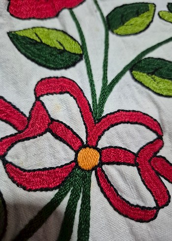 Nakışlı Çok Renkli Masa Örtüsü - Görsel 4