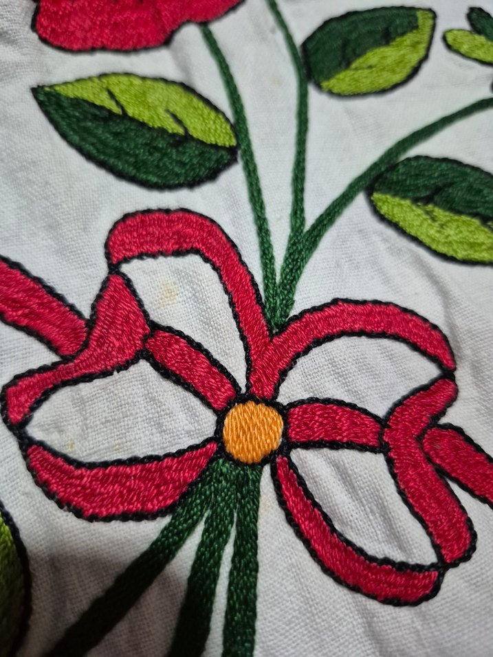 Nakışlı Çok Renkli Masa Örtüsü - Görsel 4