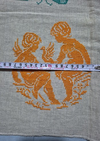 Bohem Tarzı Turuncu Nakışlı El İşçiliği - Görsel 2