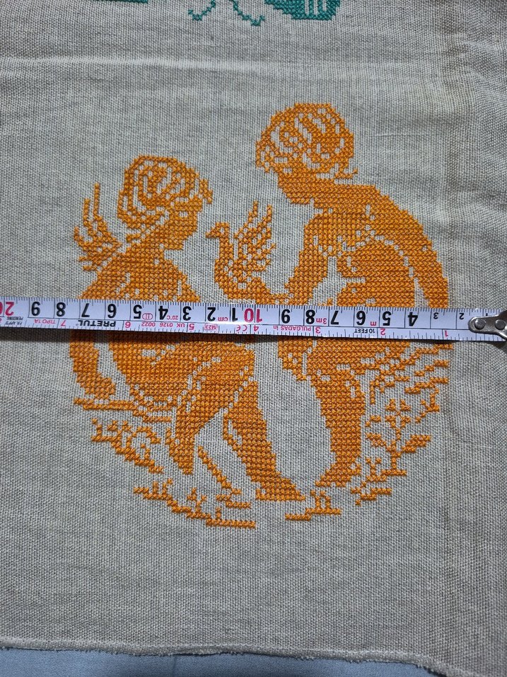 Bohem Tarzı Turuncu Nakışlı El İşçiliği - Görsel 2