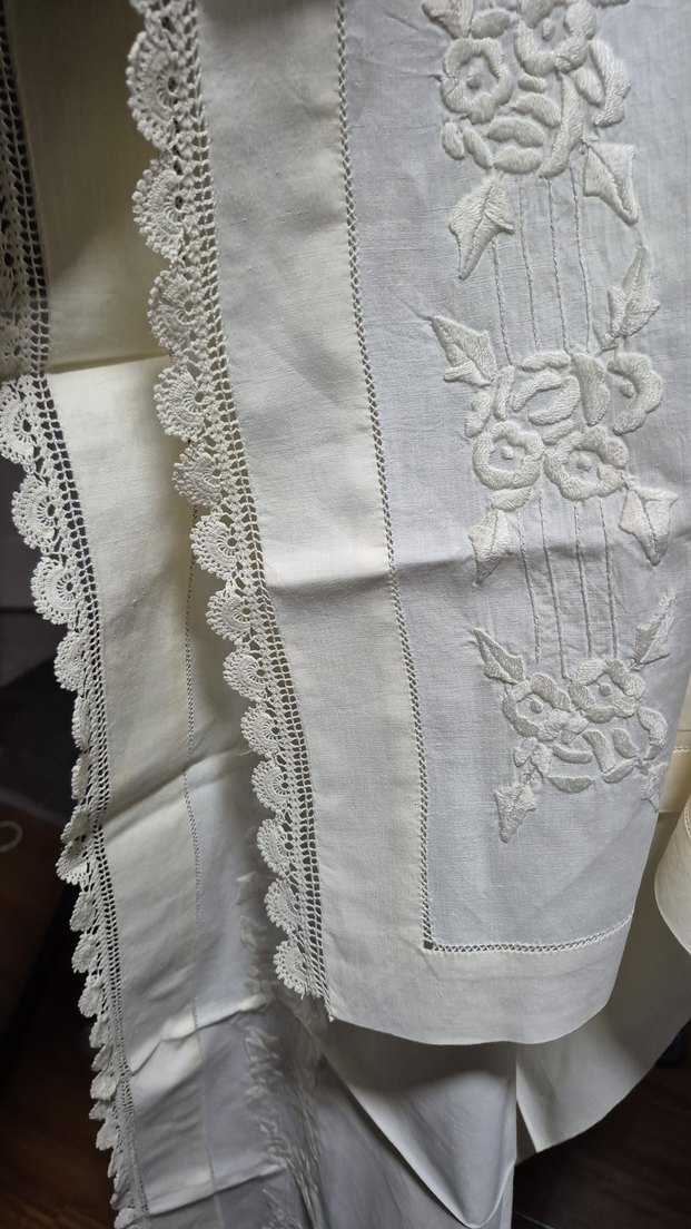 Nakışlı Bej sarma etek - Görsel 4