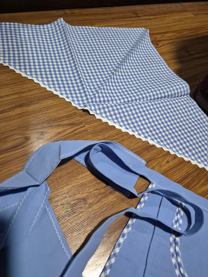 Açık Mavi Mutfak Önlüğü Seti - Görsel 5