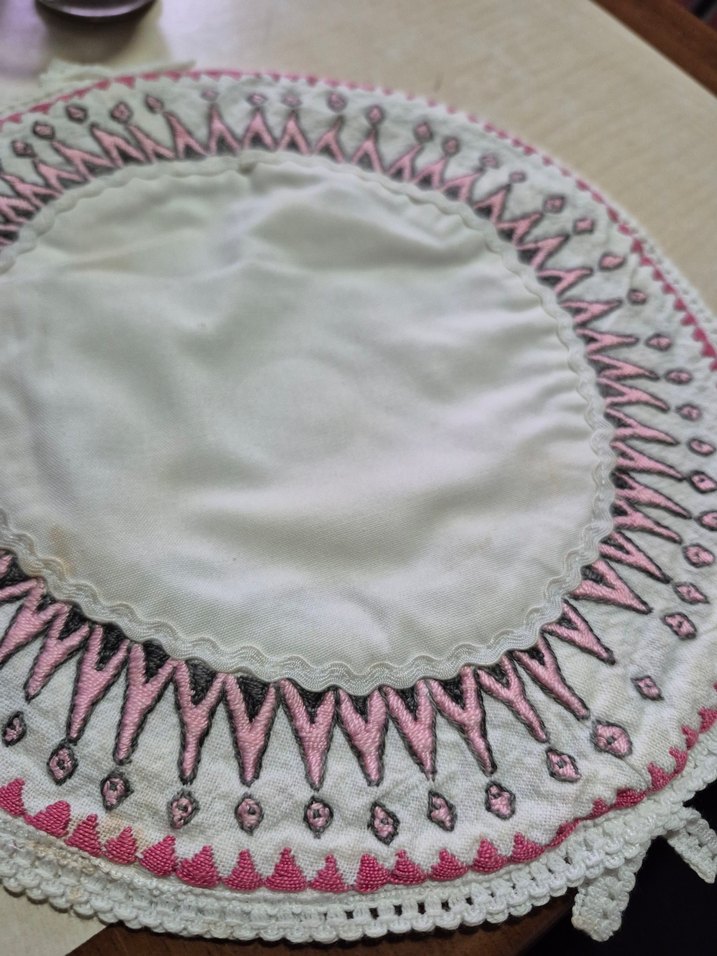 Pembe El Nakışlı supla/tencere altlığı/sunumluk - Görsel 2