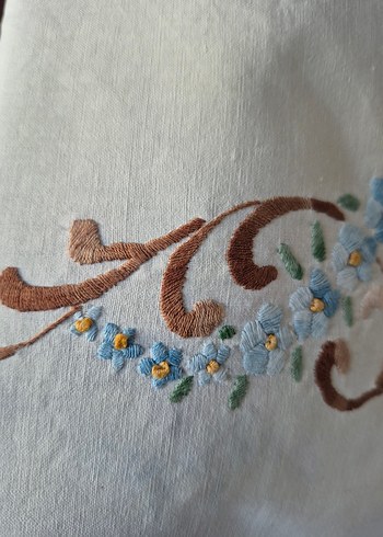 Mavi Nakışlı Geleneksel SARMA ETEK - Görsel 4