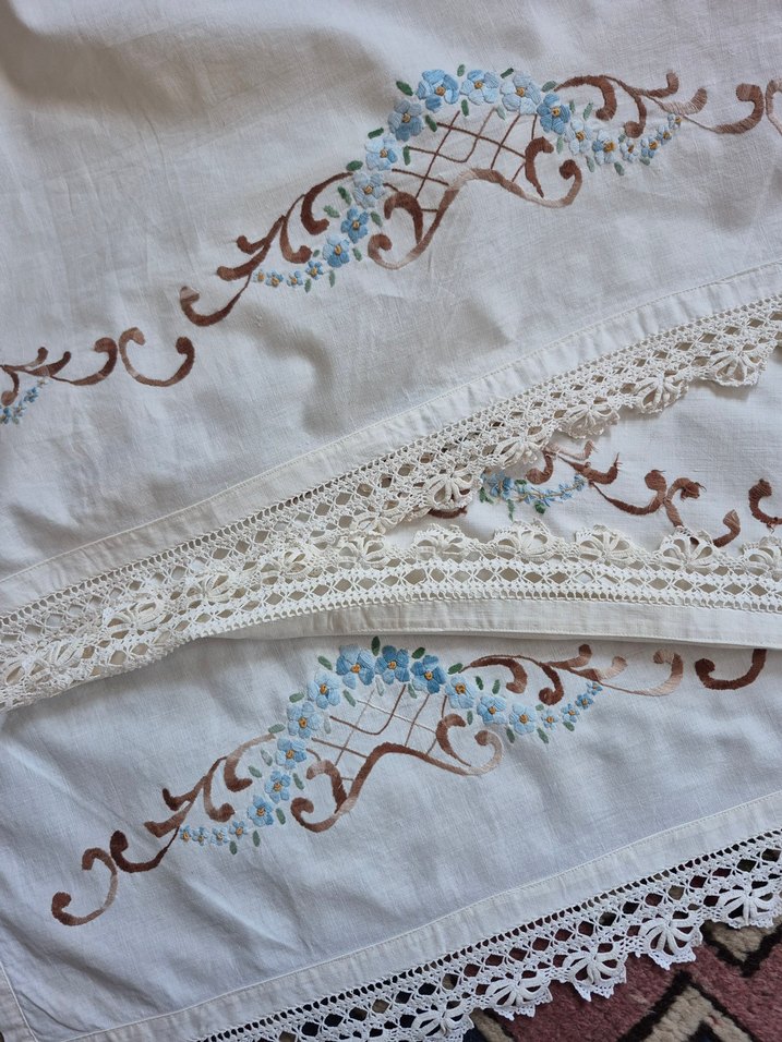 Mavi Nakışlı Geleneksel SARMA ETEK - Görsel 2