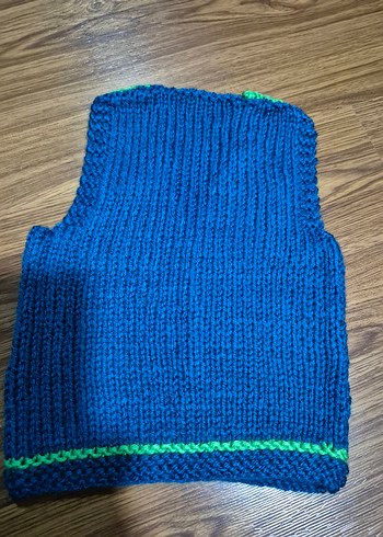 Yeşil Örgü Erkek Çocuk Süveter - Görsel 2