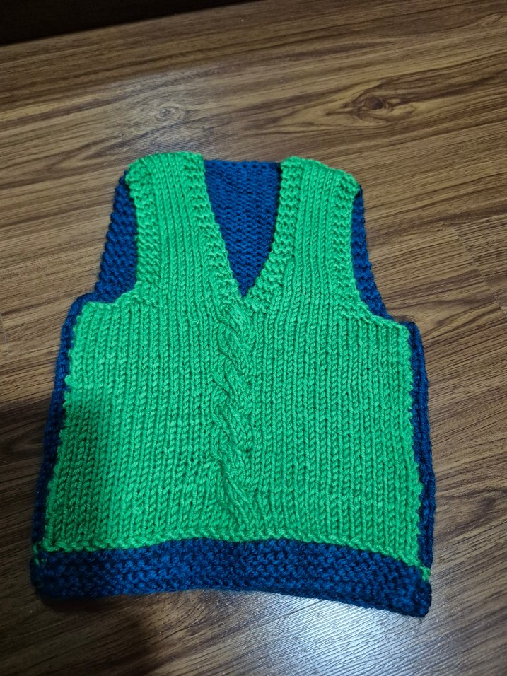 Yeşil Örgü Erkek Çocuk Süveter - Görsel 3