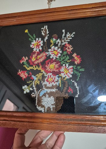 Çiçekli Bohem Nakış Tablosu - Görsel 2