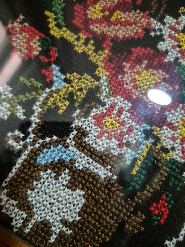 Çiçekli Bohem Nakış Tablosu - Görsel 3