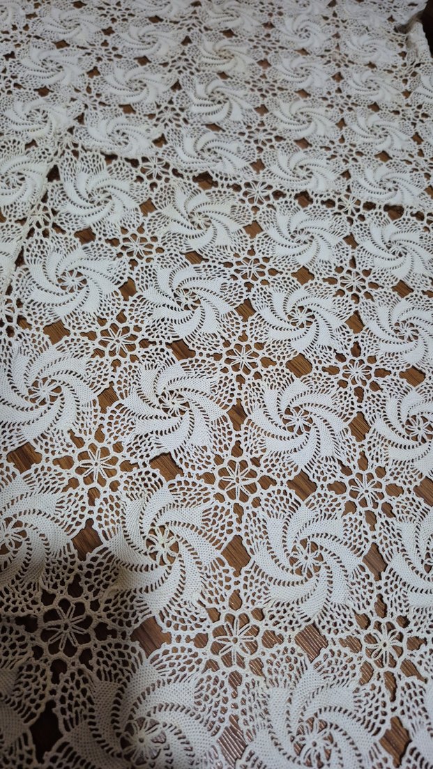 Beyaz Geleneksel Dantel Masa Örtüsü - Görsel 2