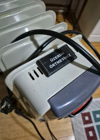 Beyaz ve Gri Elektrikli Radyatör Isıtıcı - Görsel 7