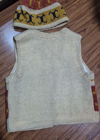 Bohem Tarz Erkek Çocuk Örgü Yelek - Görsel 4