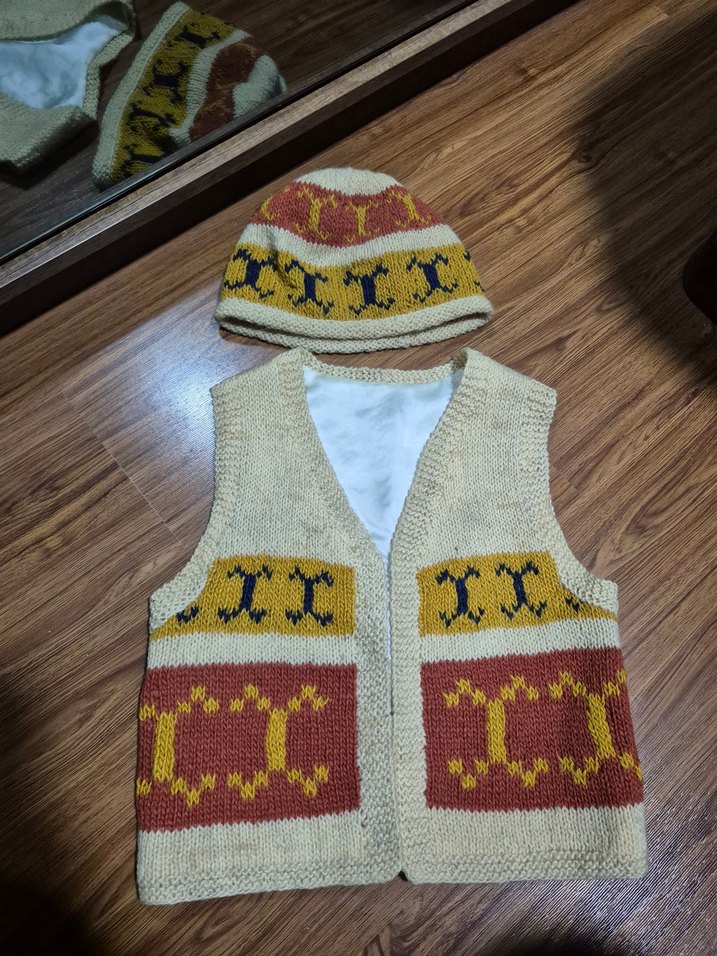 Bohem Tarz Erkek Çocuk Örgü Yelek - Görsel 2