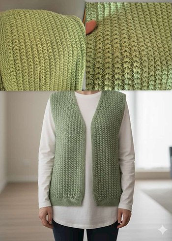 ÖRGÜ YELEK - Görsel 2