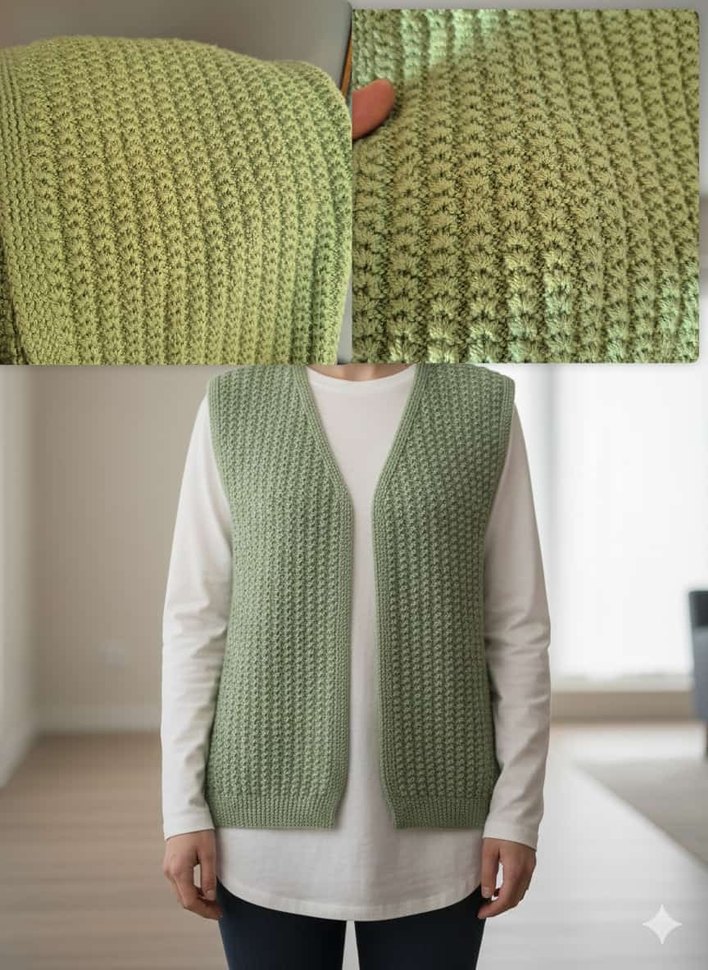 ÖRGÜ YELEK - Görsel 2