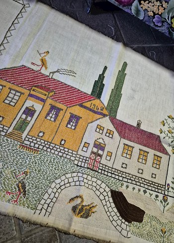 Beden çeşitli Renk KANAVİÇE TABLO/DUVAR HALISI